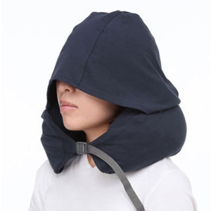 MUJI 无印良品 颈部靠枕 带帽子