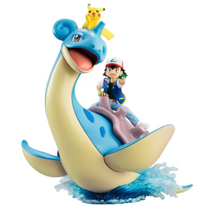 MegaHouse Pokemon精灵宝可梦 小智&皮卡丘&乘龙 涂装完成版手办