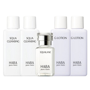 HABA 限定5件套（G露*2+鲨烷美容油*1+卸妆油*2）
