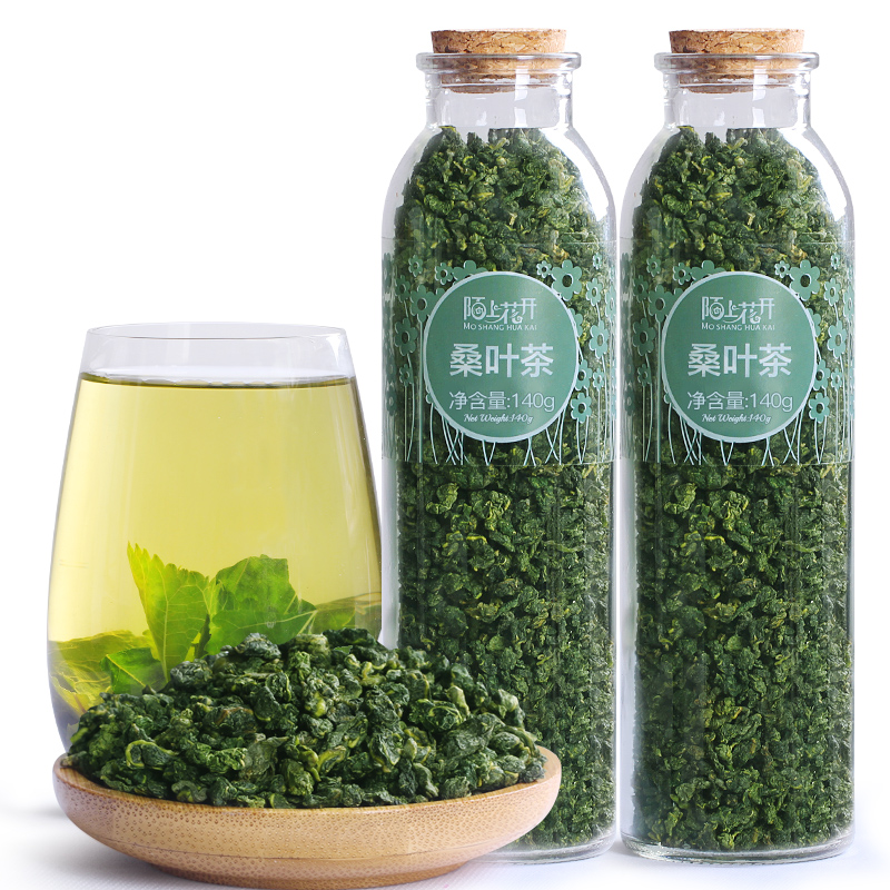 陌上花开 精选好货桑葚叶霜桑葚桑叶茶 140g 2瓶装