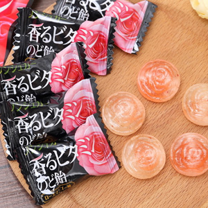 UHA悠哈 味觉糖 玫瑰香维C润喉糖 花瓣状92g*6袋