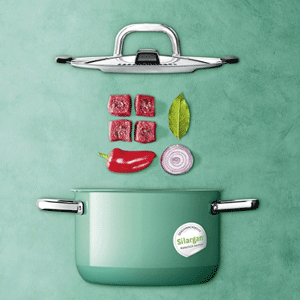 Silit 喜力特 平底汤锅 24cm 4.4升 2101299240 绿色