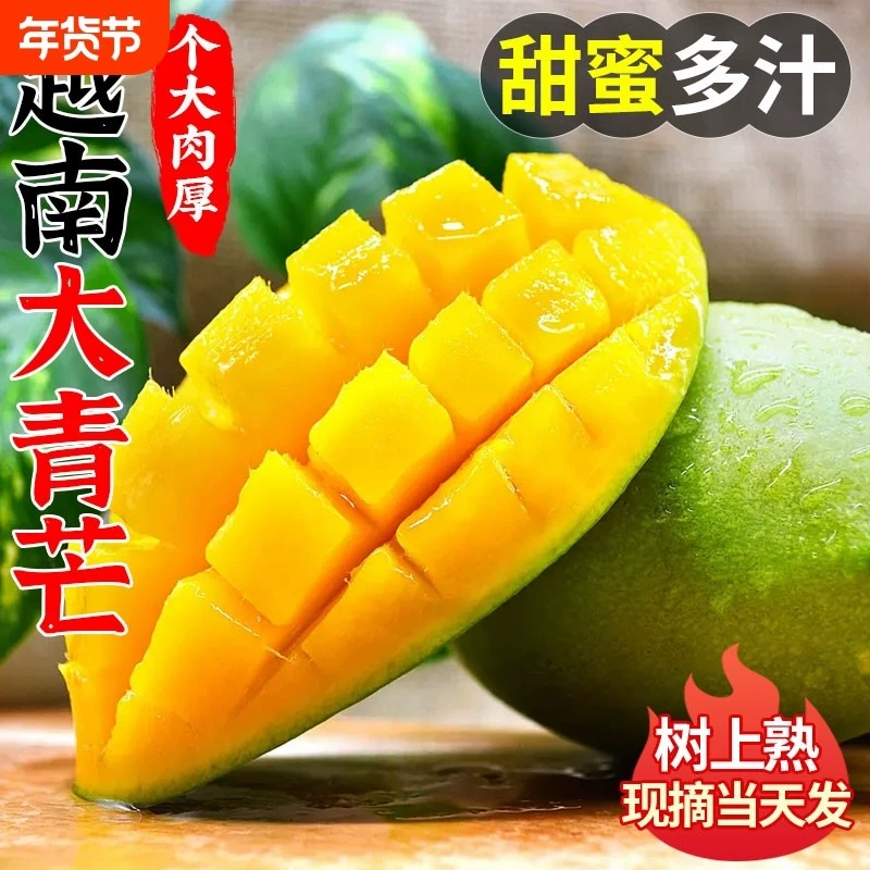 正宗越南.A+精选大青芒净重4.5斤单果280G+