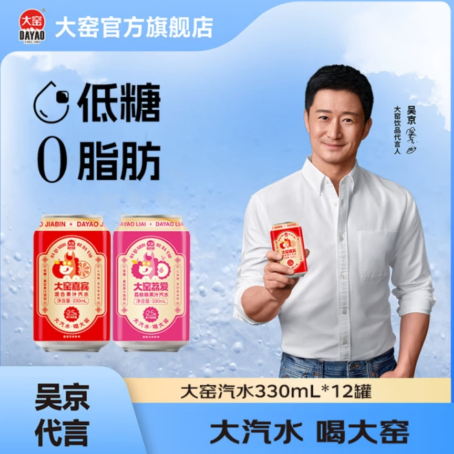 囤货必看！大窑330ml饮料12瓶仅需12元