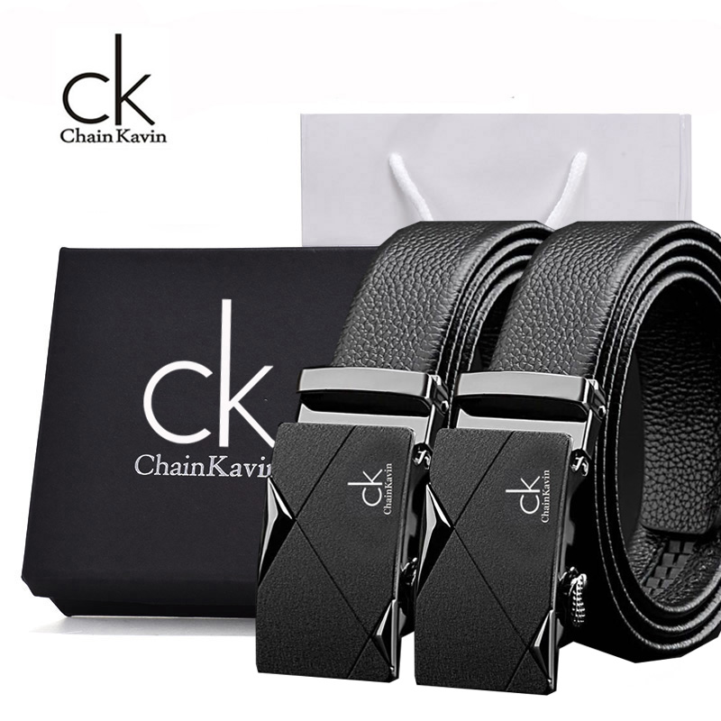 【官方出品】专柜正版CK皮带男头层牛皮