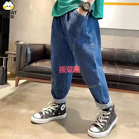 26.9元包邮！ 叮当猫中大童牛仔裤 全尺寸同价