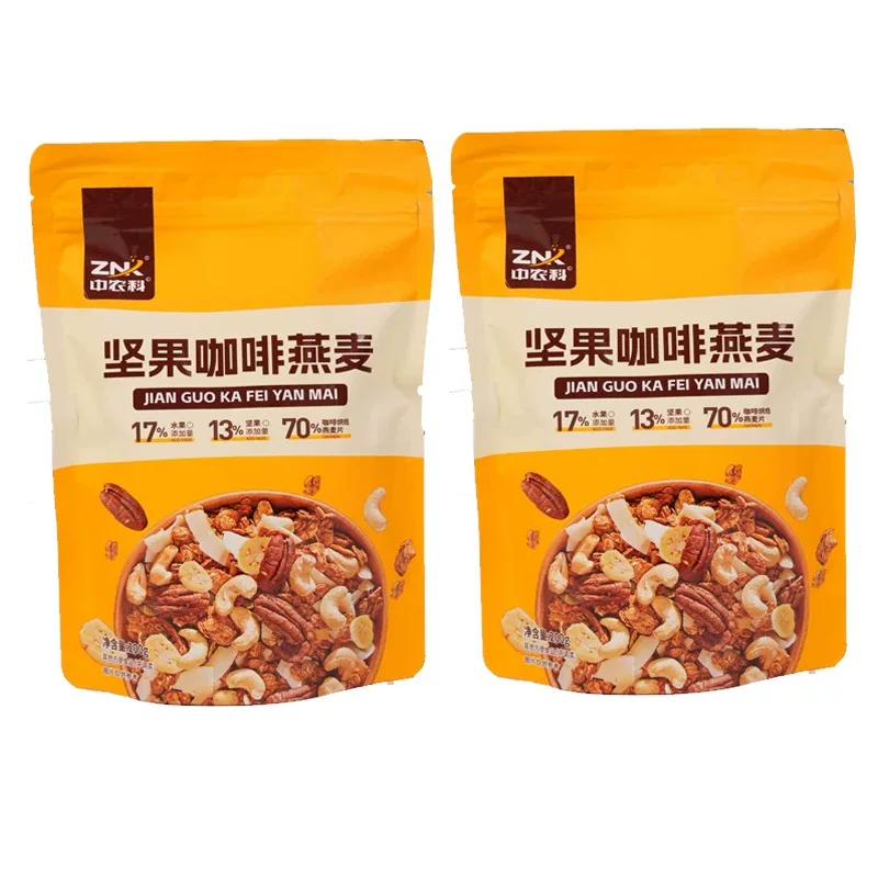 中农科咖啡味坚果麦片200克*2袋