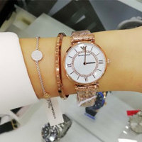 Armani阿玛尼 AR1909 女士镶钻手表
