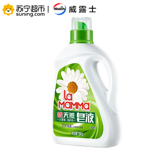 合21.57元/件，妈妈壹选 天然洗衣皂液3kg*6件