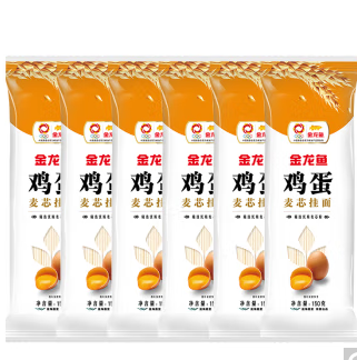【史低价】低至3元包邮！金龙鱼 鸡蛋挂面 150g*6袋