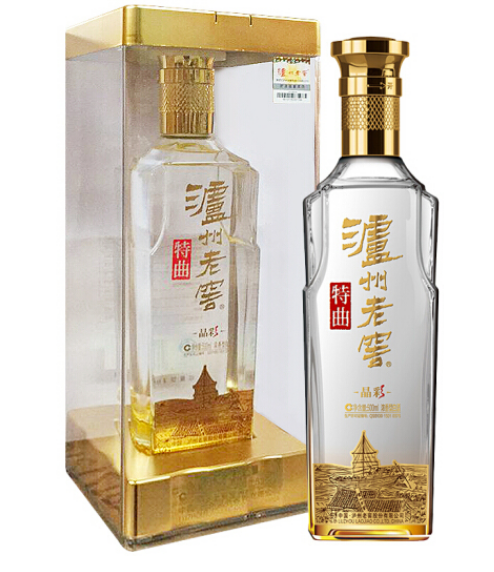 每瓶1555瀘州老窖52度特曲晶彩濃香型高度白酒500ml