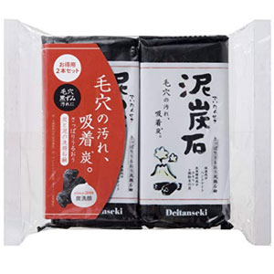 PELICAN 天然泥炭石 毛孔清洁皂 2个装 