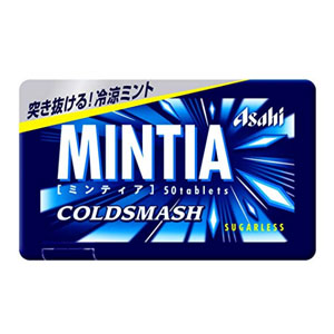 Asahi朝日 MINTIA 无糖清凉薄荷糖50粒*10盒 COLD SMASH味