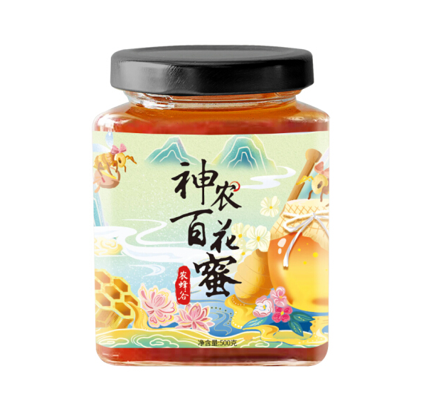 农蜂谷 神农百花蜜500g【买一瓶加送半斤】