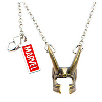 Marvel Loki 头盔链吊坠项链