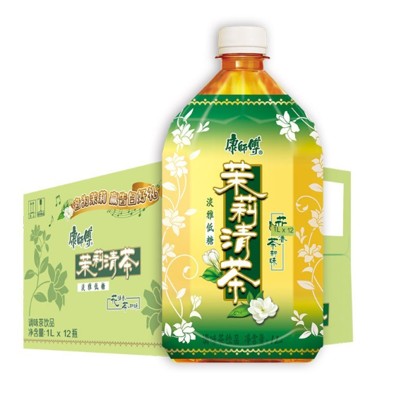 22.9元！康师傅 茉莉清茶 1L*12瓶 限地区