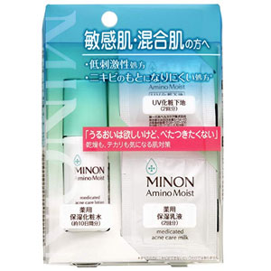 Minon 敏感肌 混合肌系列水乳防晒隔离试用套装 新低487日元 约 31 5积分 拔草哦