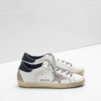 GOLDEN GOOSE Superstar 仿旧皮革绒面革运动鞋