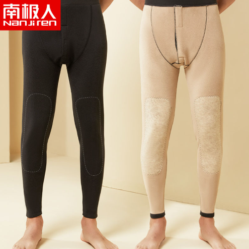 29元包邮！南极人 加绒加厚男士保暖裤羊绒护膝