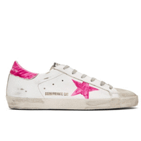 GOLDEN GOOSE Superstar 仿旧皮革绒面革运动鞋