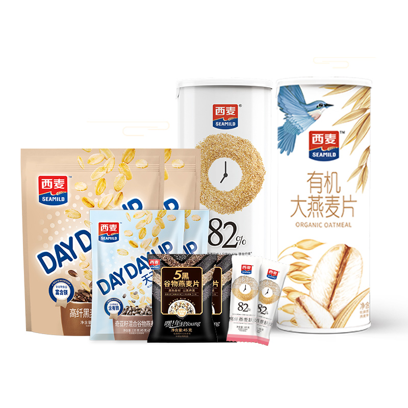 【疯疯推荐】西麦燕麦健康缤纷礼盒燕麦片