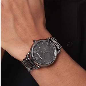 armani阿玛尼简约时尚纹理表盘手表ar11155