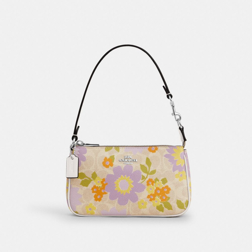coach nolita 19 in signature canvas with floral print CBM73-SVSAS