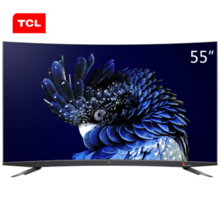 3599元包邮tcl55英寸4k量子点曲面电视