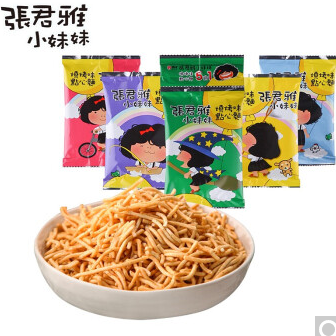 【折4.92元/件】49.25元！张君雅小妹妹 烧烤味点心面10件