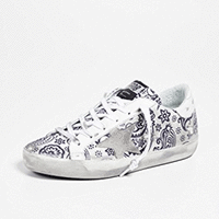 新低!Golden Goose Superstar蓝色腰果花女款运动鞋