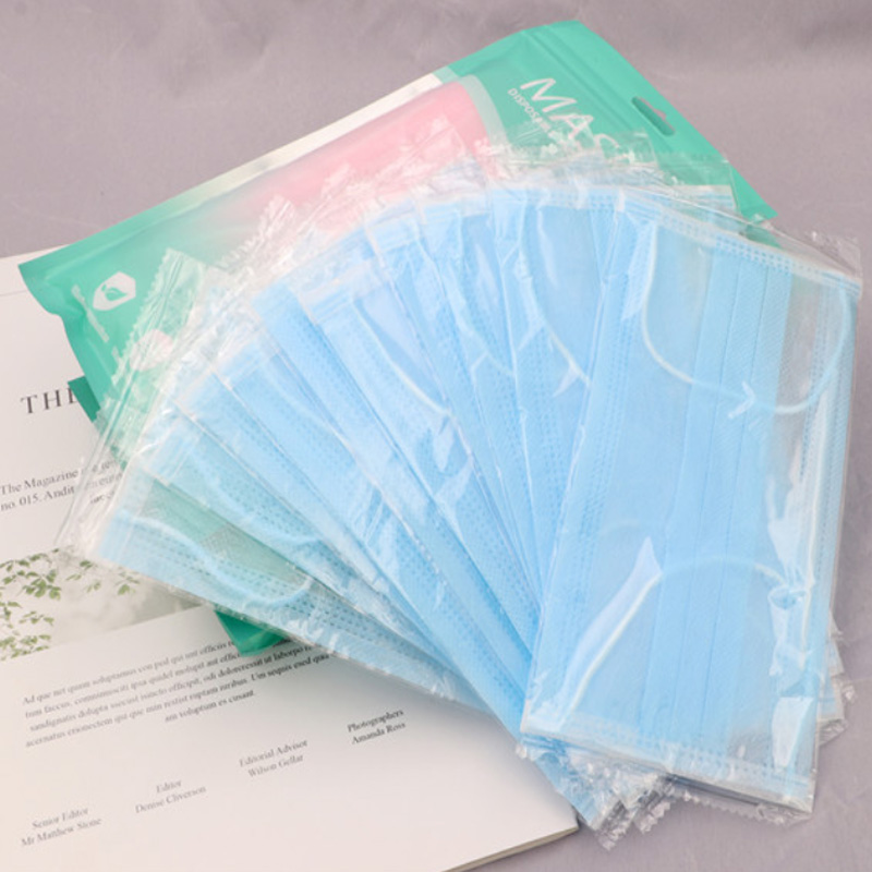 可签到！一次性口罩薄款透气10只