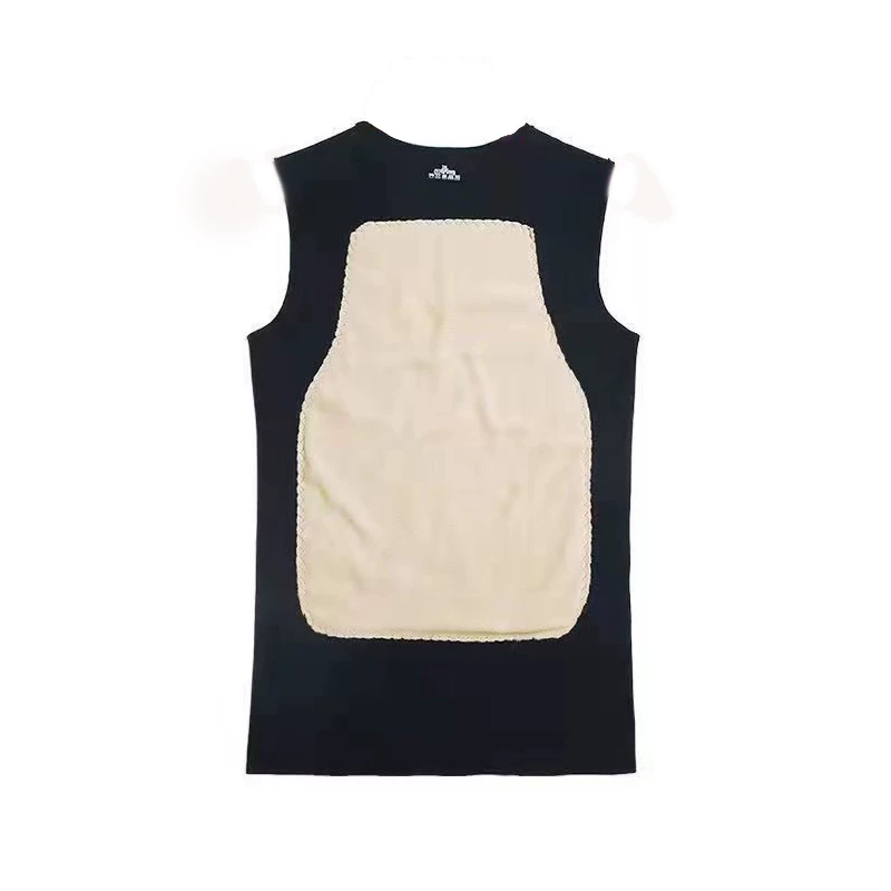 双面贴片加绒保暖背心