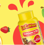 L'il Critters 儿童钙软糖熊 含维生素D3补充剂，150 粒软糖