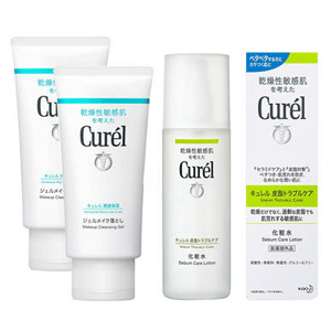 Curel珂润 润浸保湿卸妆啫喱 130g *2支+控油保湿化妆水 150ml