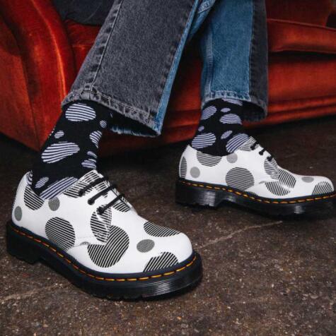1461  Polka Dot Smooth Leather波点休闲鞋