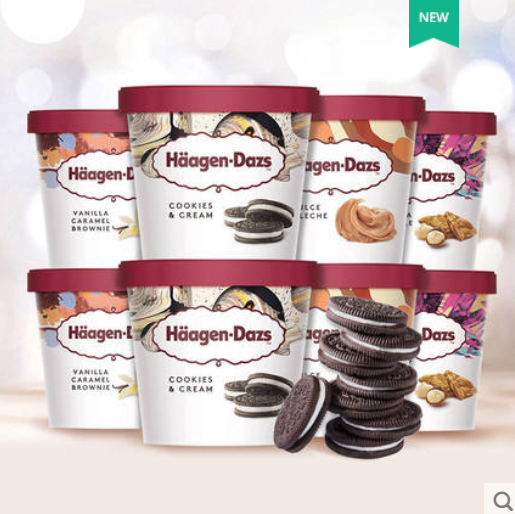 129元包邮！Häagen·Dazs哈根达斯冰淇淋礼盒95ml*8杯