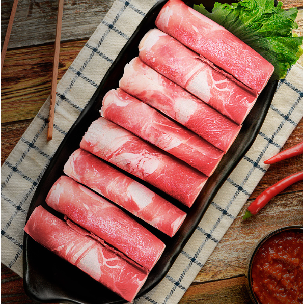 84元包邮澳洲厚切雪花肥牛卷500g3件补券啦