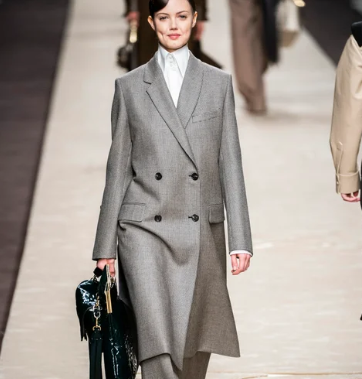 FENDI Double-breasted bow-back 大衣