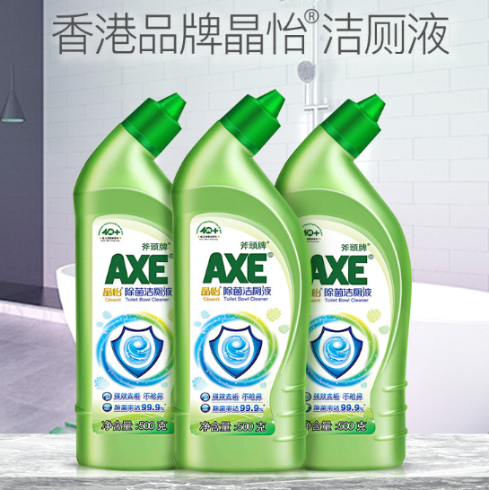 9元包邮!axe 斧头牌 晶怡洁厕液 500g*2瓶