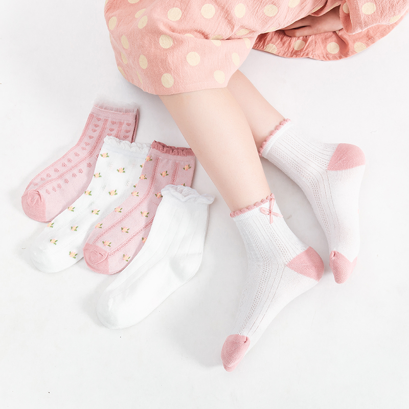 【稳定签到】女童夏季薄款袜子3双装