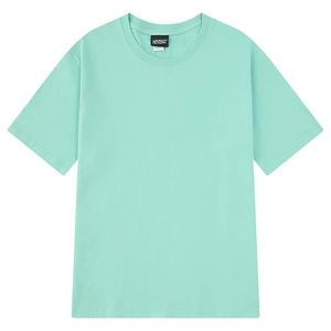 小尼力夏季220克重磅棉纯色短袖T恤男女潮牌宽松上衣百搭打底体恤
