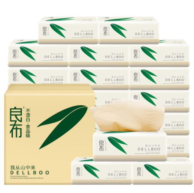 23.57元！良布 软抽面巾纸100抽*24包
