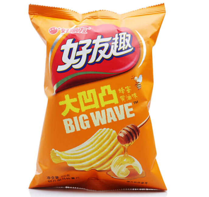 5.22元！Orion好丽友薯片好友趣大凹凸蜂蜜黄油味125g