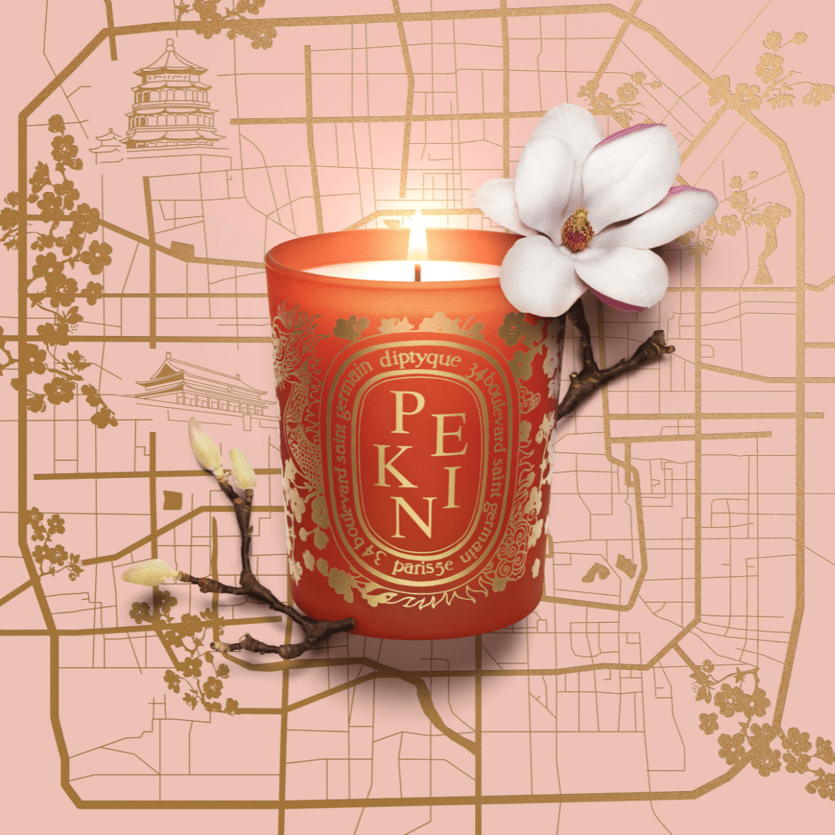 Diptyque Paris Pékin/Beijing 北京限定香氛蜡烛190g￡68.00 Diptyque