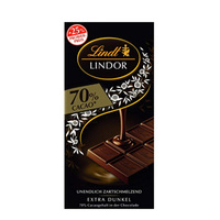 Lindt瑞士莲 70%特浓排装黑巧克力 100g*10个装