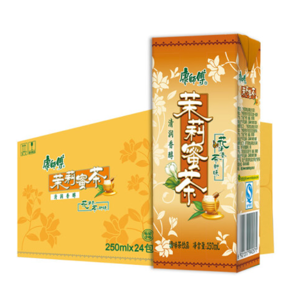 14.25元！康师傅 茉莉蜜茶250ml*24盒