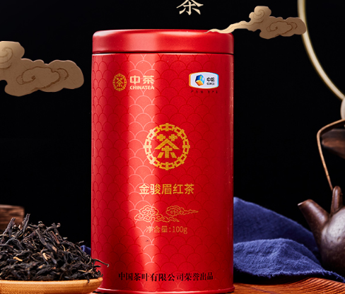 399元包邮中茶红茶一级金骏眉红茶罐装100g