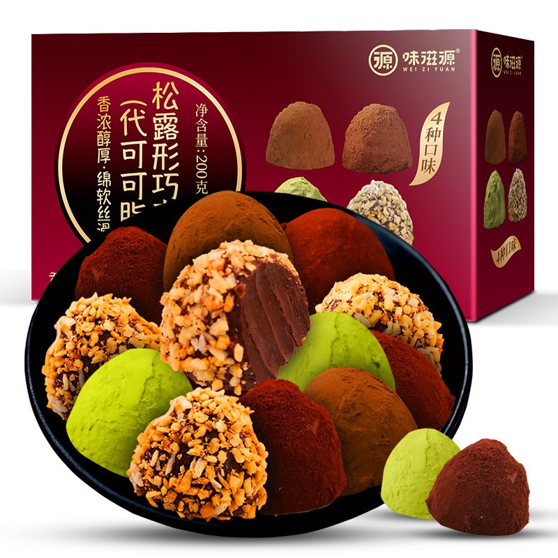 味滋源松露巧克力 4种口味 24颗 2盒装