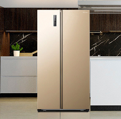 降100元2399元包邮海信对开门风冷无霜变频冰箱519l