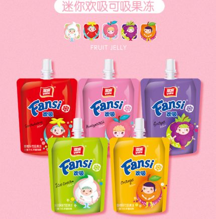 17元包邮雅客欢吸可吸果冻600g2件共20支